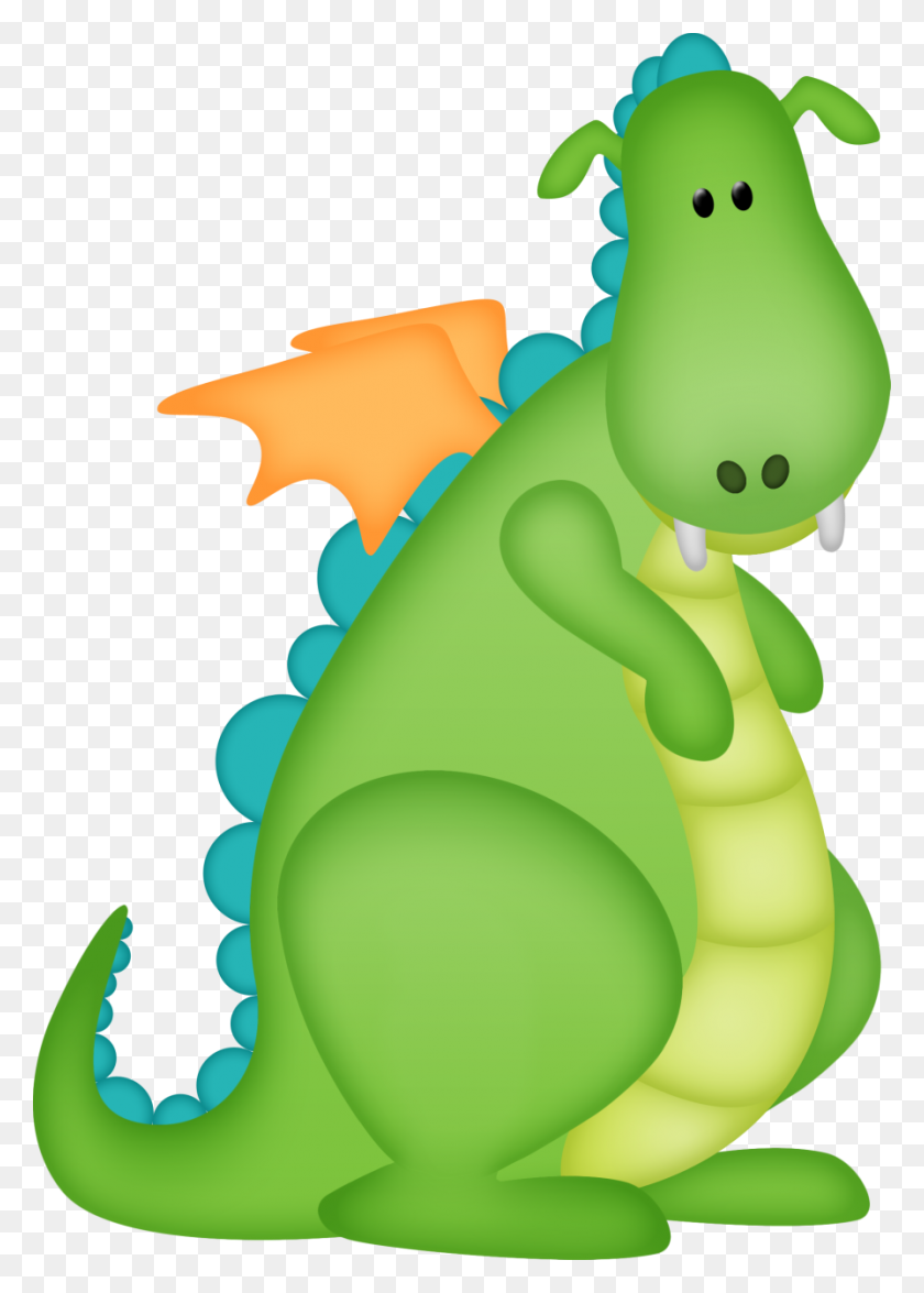 895x1280 Динозавр Etranges Fairy, Dragon - Зеленый Дракон Клипарт