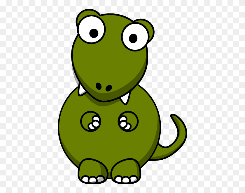 444x600 Глаз Динозавра Клипарт, Картинки Милого Ребенка Динозавра Трицератопса - Зеленый Динозавр Клипарт