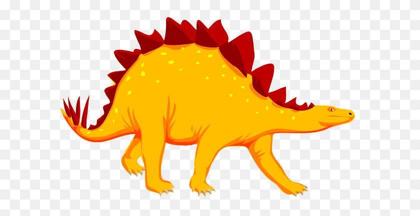 600x373 Динозавры Картинки - Зеленый Динозавр Клипарт