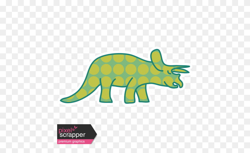 456x456 Dinosaurs Sticker - Triceratops PNG