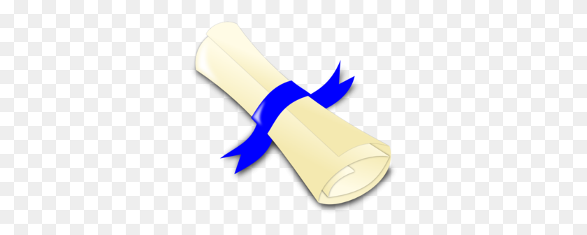 300x276 Diploma Blue Ribbon Clip Art - Certificate Clip Art