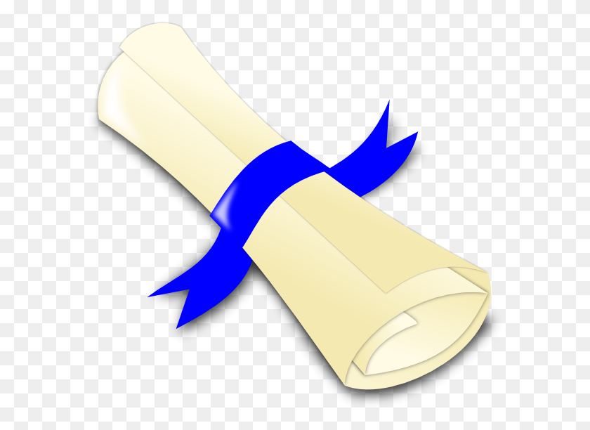 600x552 Diploma Blue Ribbon Png, Clip Art For Web - Missile Clipart