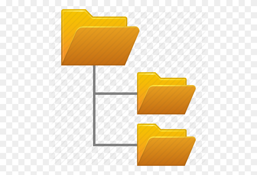 512x512 Dir Levels, Directory, System, Folder Tree, Folders - Folder Icon PNG