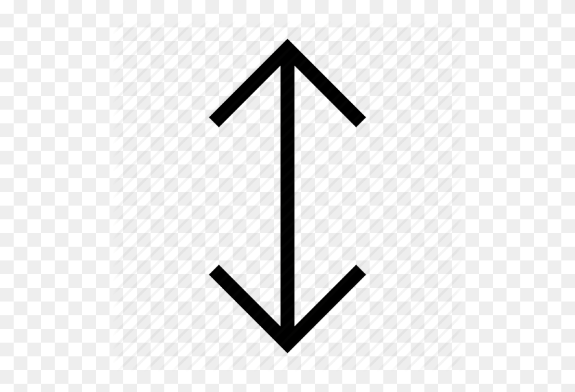 512x512 Direction, Down, Move, Up, Vertical Icon - Vertical Line PNG