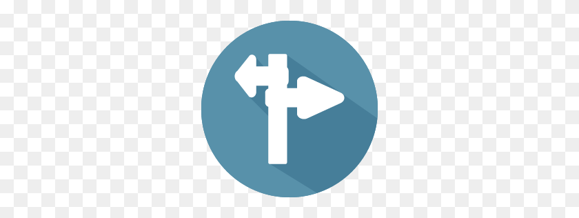 256x256 Direction Icon Myiconfinder - Cross Sign PNG