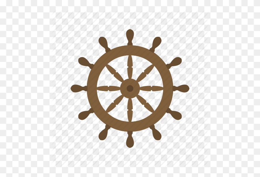 512x512 Direction, Nautical, Rudder, Ship, Ships, Steering, Wheel Icon - Ship Wheel PNG