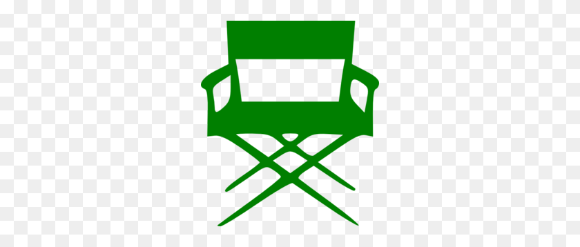 258x298 Director S Chair Green Clip Art - Director Clipart