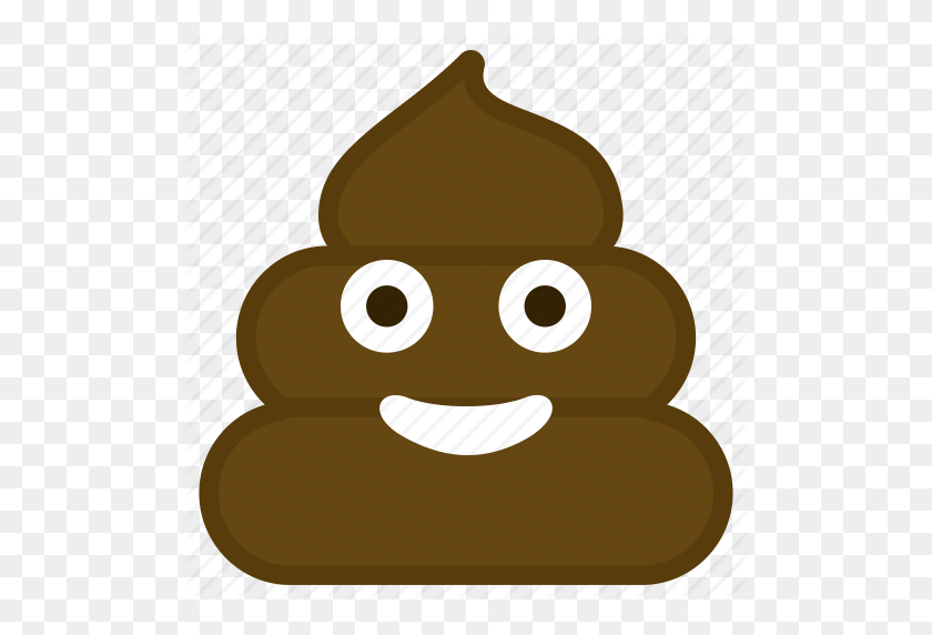 512x512 Dirt, Emoticon, Happy, Poop, Smile Icon - Poop PNG