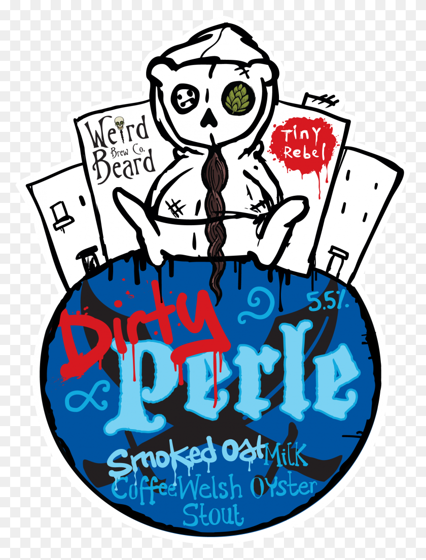 1596x2138 Dirty Perle Tiny Rebel Brewing - Oyster With Pearl Clipart
