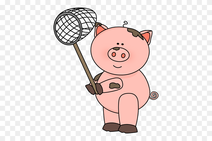 416x500 Dirty Pig Cliparts - Baby Pig Clipart