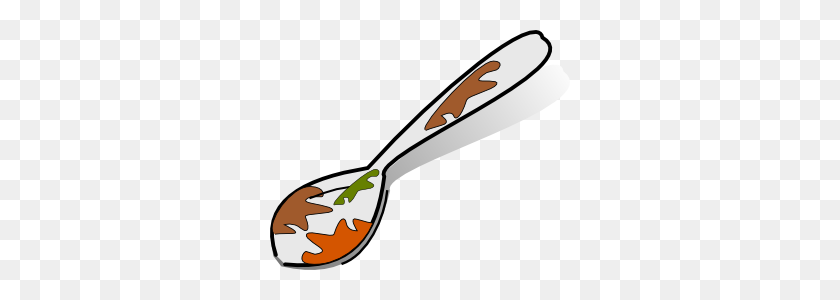 300x240 Dirty Spoon Clip Art Free Vector - Messy Kitchen Clipart
