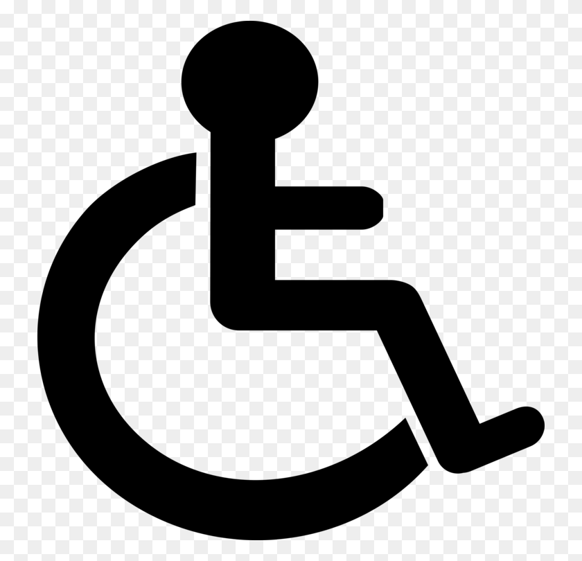 732x750 Инвалидность Для Инвалидов Разрешение На Парковку Знак Для Инвалидных Колясок Международный - Инвалидная Коляска Клипарт Черный И Белый