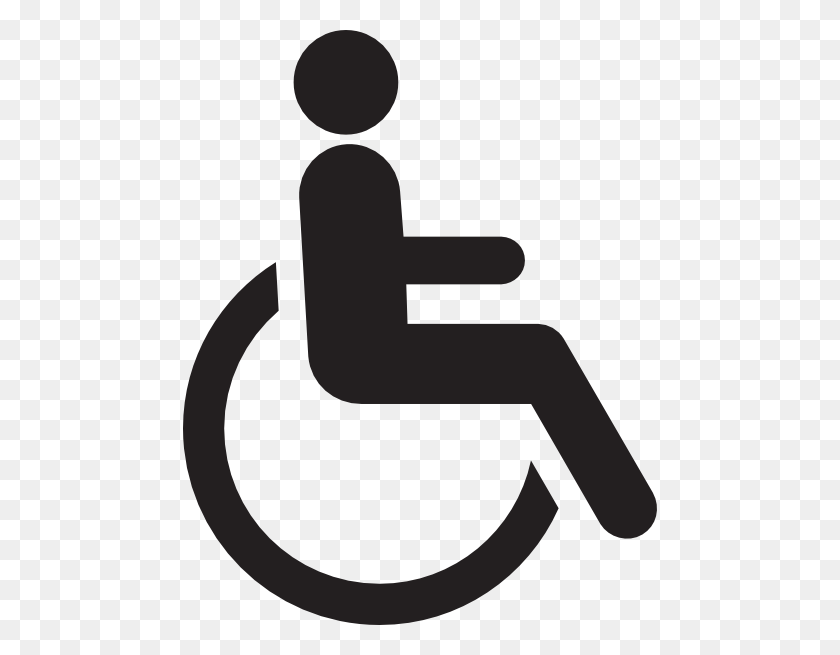 474x595 Disabled Logo Clip Art - Handicap Sign PNG