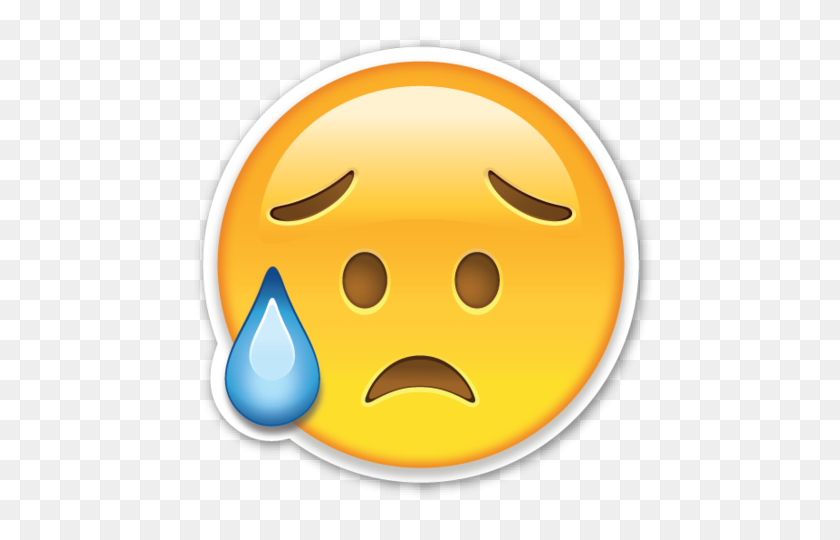 480x480 Disappointed But Relieved Face Smileys Emoji - Taco Emoji PNG
