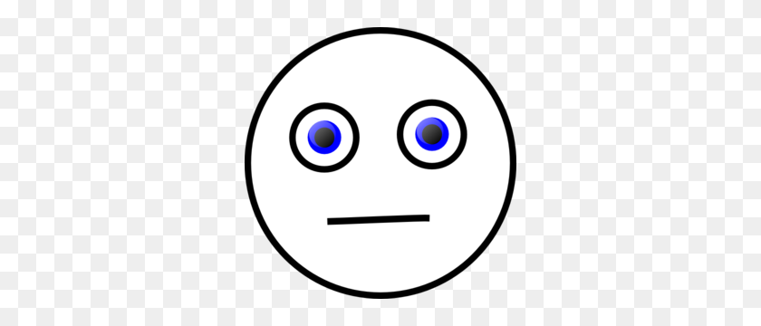 300x300 Disappointed Face Clip Art - Straight Line Clipart