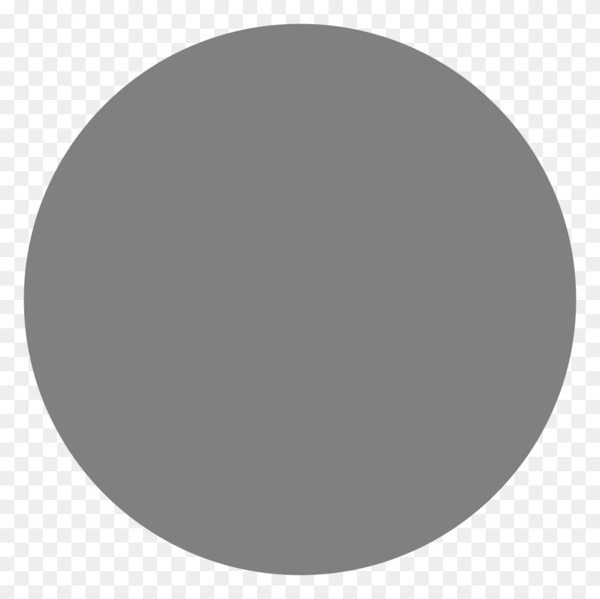 1000x1000 Disc Plain Grey - Gray Circle PNG