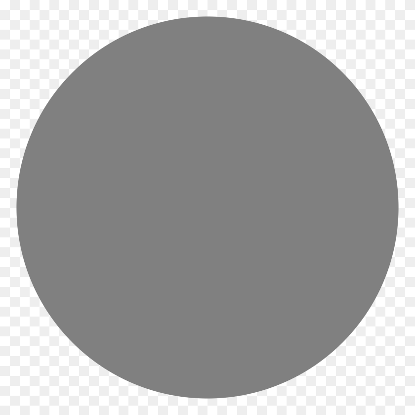 2000x2000 Disc Plain Grey - Grey Circle PNG