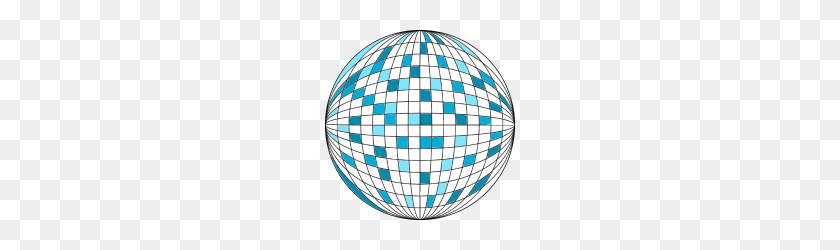 190x190 Disco Ball Blue - Disco Ball PNG