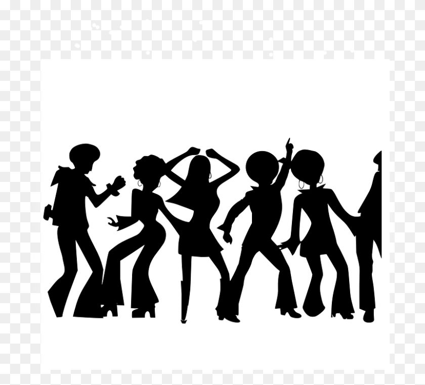 800x720 Disco Clipart Group Dance - Dance Floor Clipart