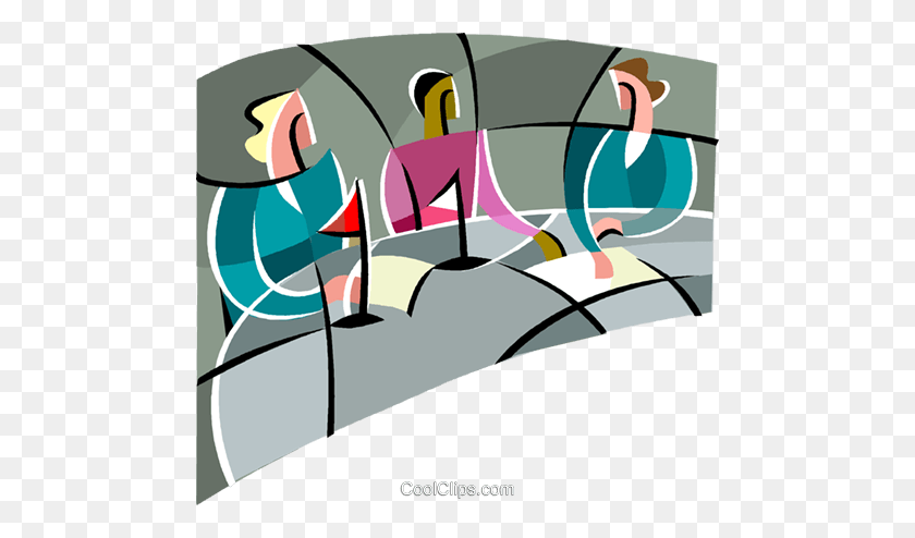 480x434 Discussion Among Three People - Discussion Clipart