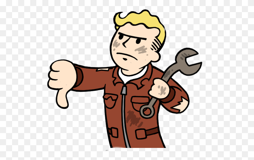 529x469 Disgusting Fallout Vault Boy Dislike Angry - Vault Boy PNG