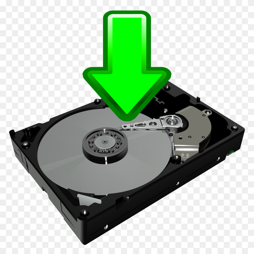 2400x2400 Disk Drive Clip Art - Hard Drive Clipart