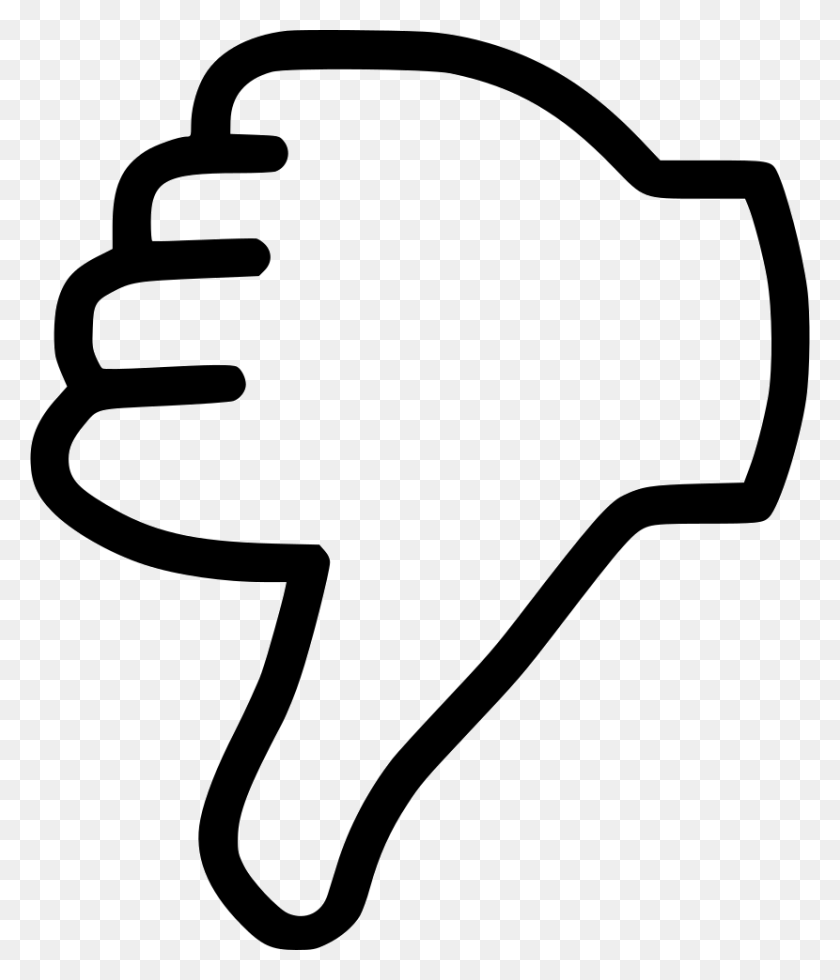 830x980 Dislike Thumbs Down Vote Png Icon Free Download - Thumbs Down PNG