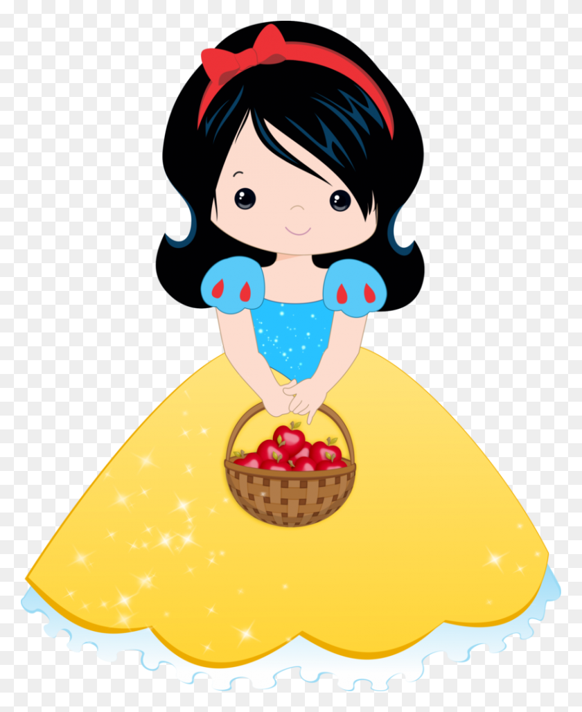 825x1024 Disney Animated Clipart - Snow White PNG