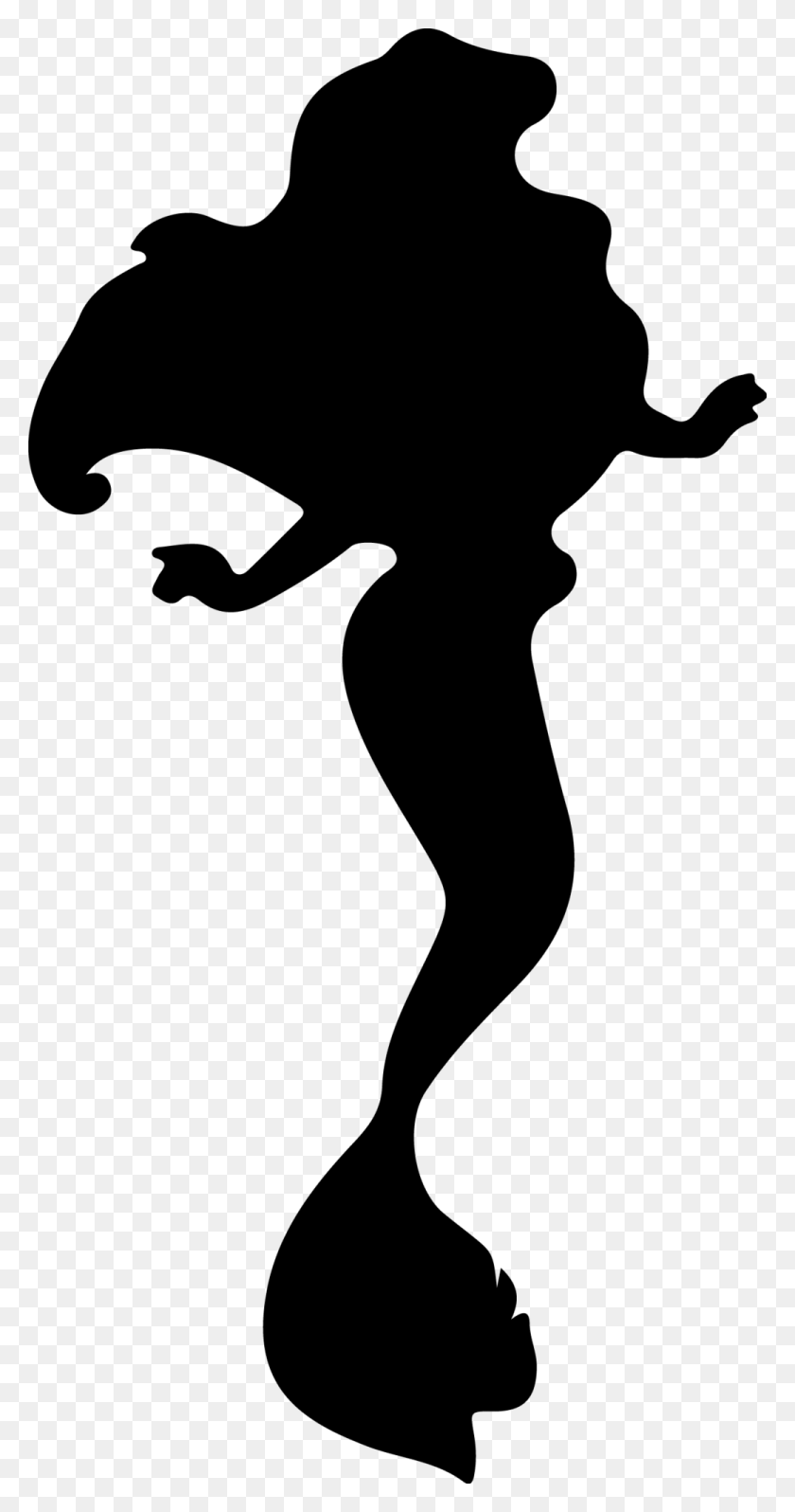 1040x2048 Disney Ariel Shadow Clipart - Merida Clipart