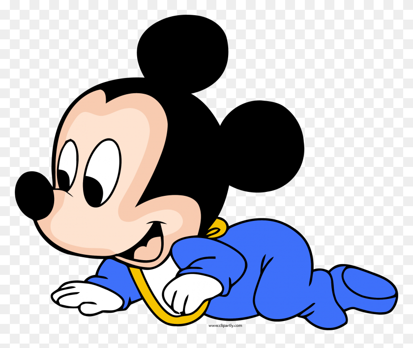 2212x1843 Disney Baby Mickey Crawl Clipart Png - Crawl Clipart