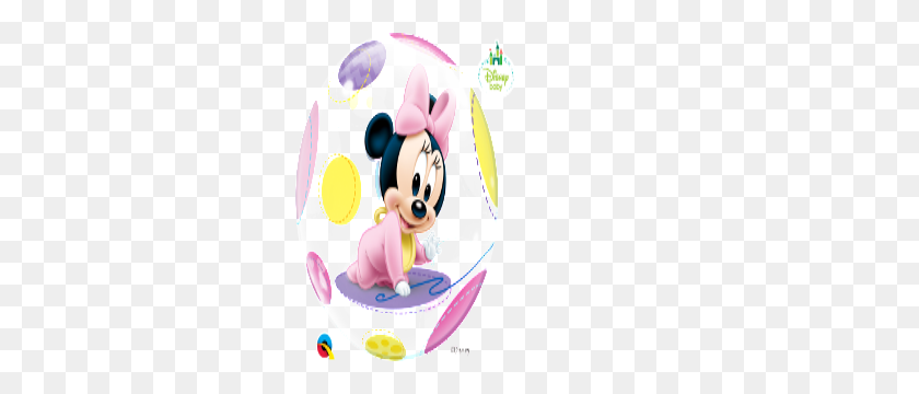 300x300 Disney Baby Minnie Mouse Burbuja Funtastic Globo Creaciones - Bebé Minnie Mouse Png
