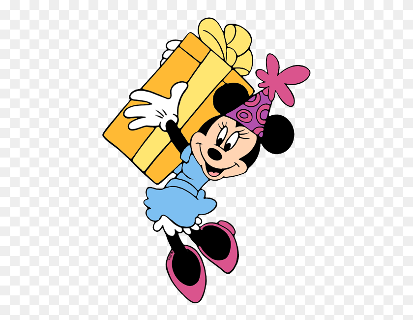 435x590 Imágenes Prediseñadas De Cumpleaños Y Fiestas De Disney, Imágenes Prediseñadas De Disney En Abundancia - Bebé Minnie Mouse Png