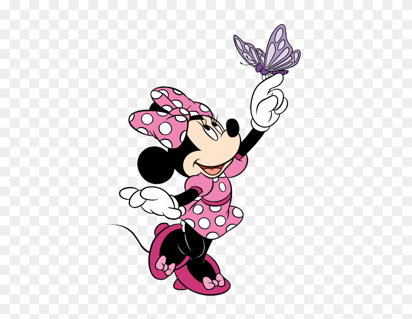 410x590 Disney Mariposa De Minnie Wutterfly De Disney - Minnie Bow Png