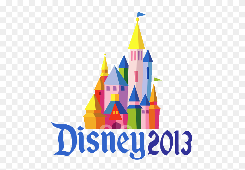 501x525 Disney Castle Clip Art - Disney Clipart Black And White