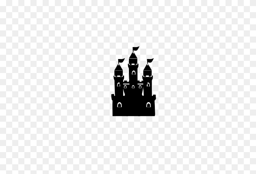 512x512 Disney Castle Icons, Download Free Png And Vector Icons - Castle Silhouette PNG