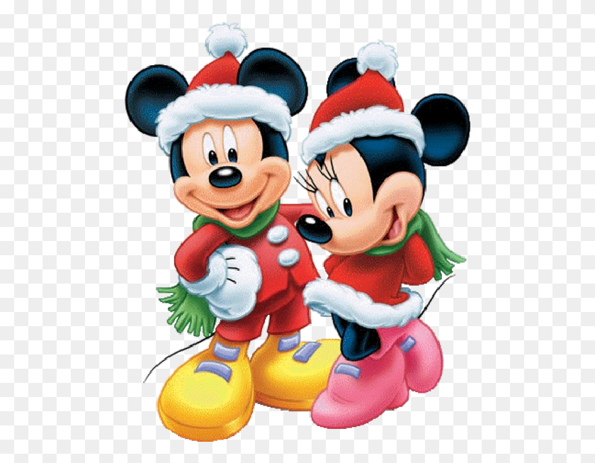 489x593 Clipart De Navidad De Disney - Clipart De Navidad De Mickey Mouse