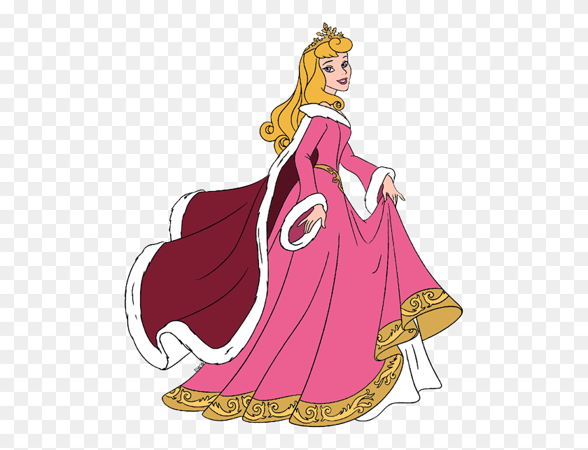 488x583 Disney Christmas Png Transparent - Princess Dress Clipart