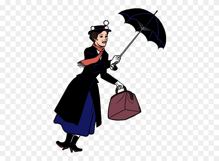 441x559 Disney Clipart Mary Poppins Pencil And In Color Disney Png - Mary Poppins PNG