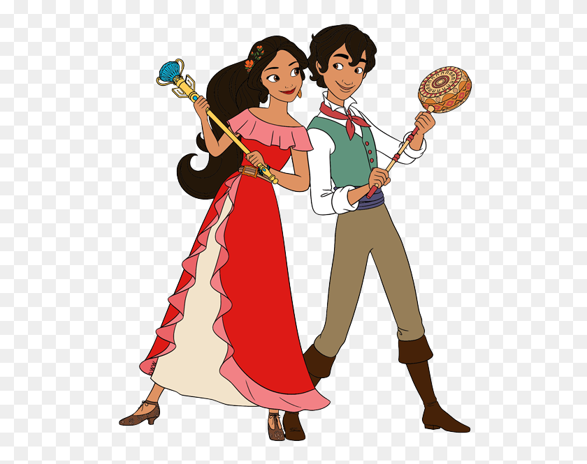 522x605 Disney Clipart Príncipe De Avalor - Príncipe Y Princesa Clipart
