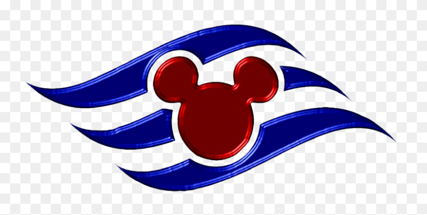 800x372 Страницы Альбома Для Вырезок, Логотипы Disney Cruise Line - Круиз С Микки Маусом Клипарт