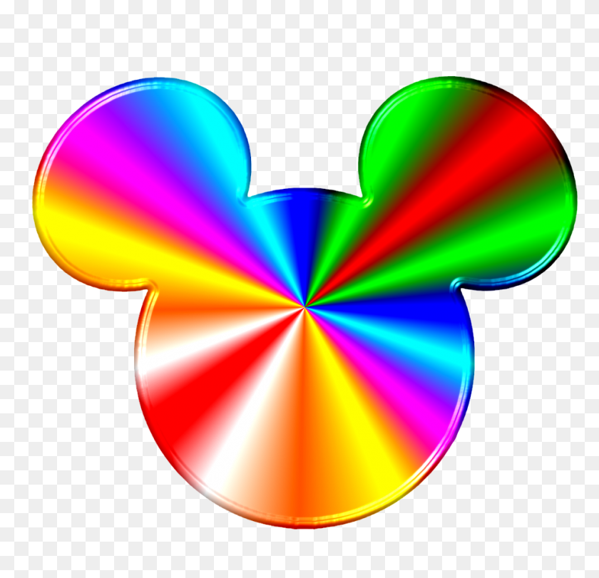 952x917 Disney Ears Clipart Rainbow Collection - Orejas De Mickey Mouse Png