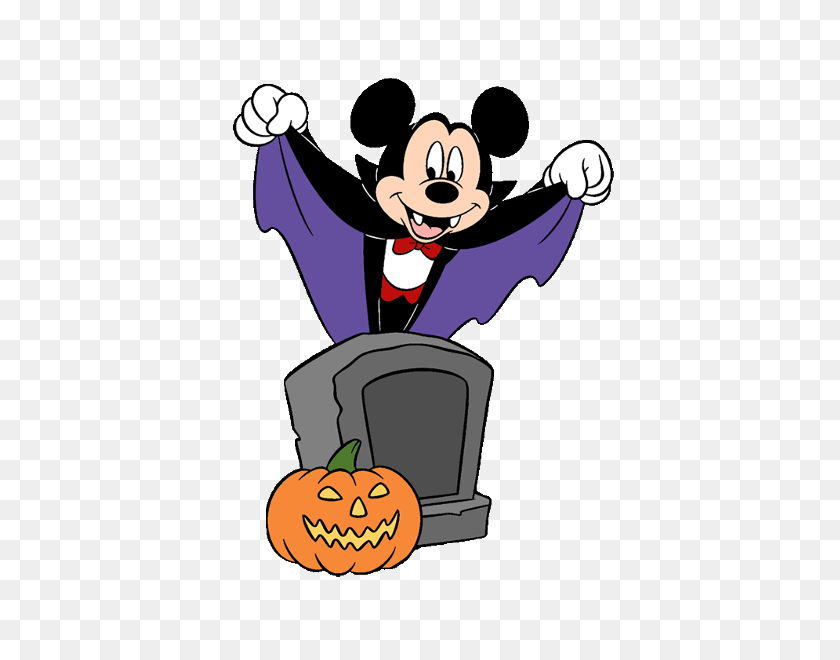 400x600 Disney Halloween Clipart - Mickey And Friends Clipart