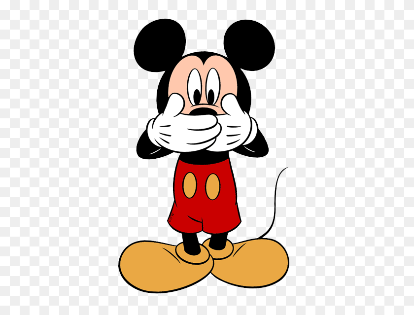 375x579 Клипарт Disney Mickey - Воздушный Шар С Микки Маусом
