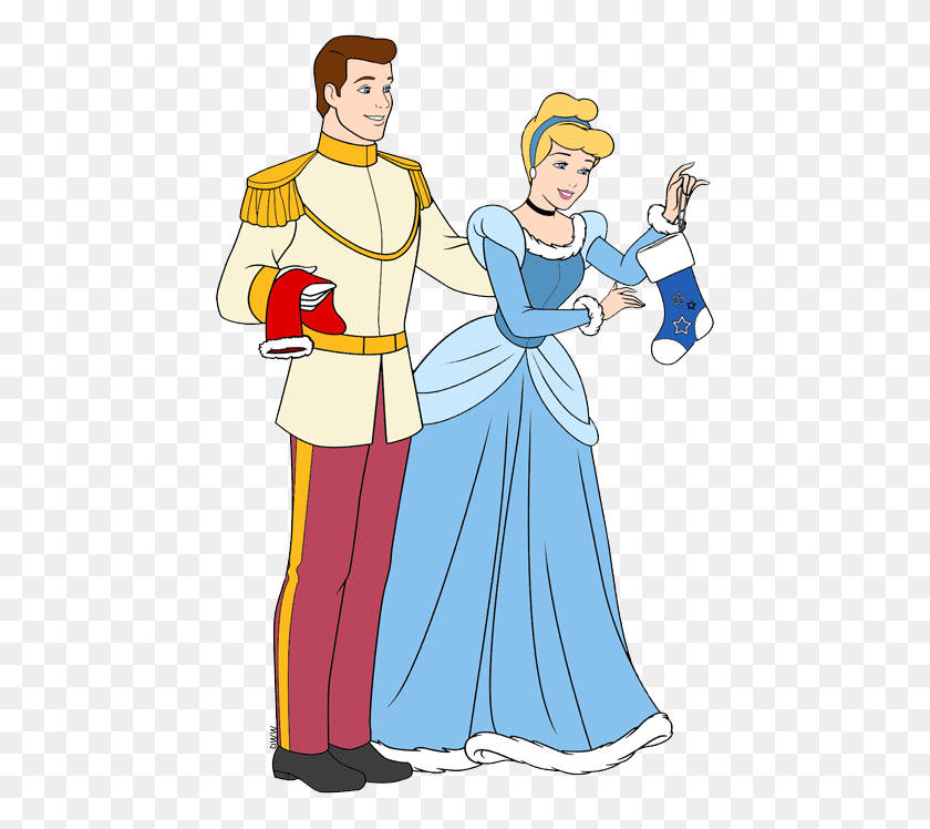 455x688 Princesa De Disney Navidad Imágenes Prediseñadas Imágenes Prediseñadas De Disney En Abundancia - El Príncipe Y La Princesa Clipart