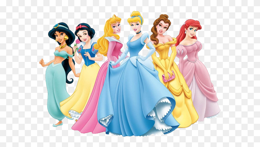 600x415 Princesas De Disney - Clipart De Personajes De Disney