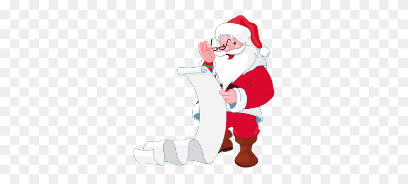 320x320 Disney Valentine Clip Art Christmas Santa Claus - Santas List Clipart