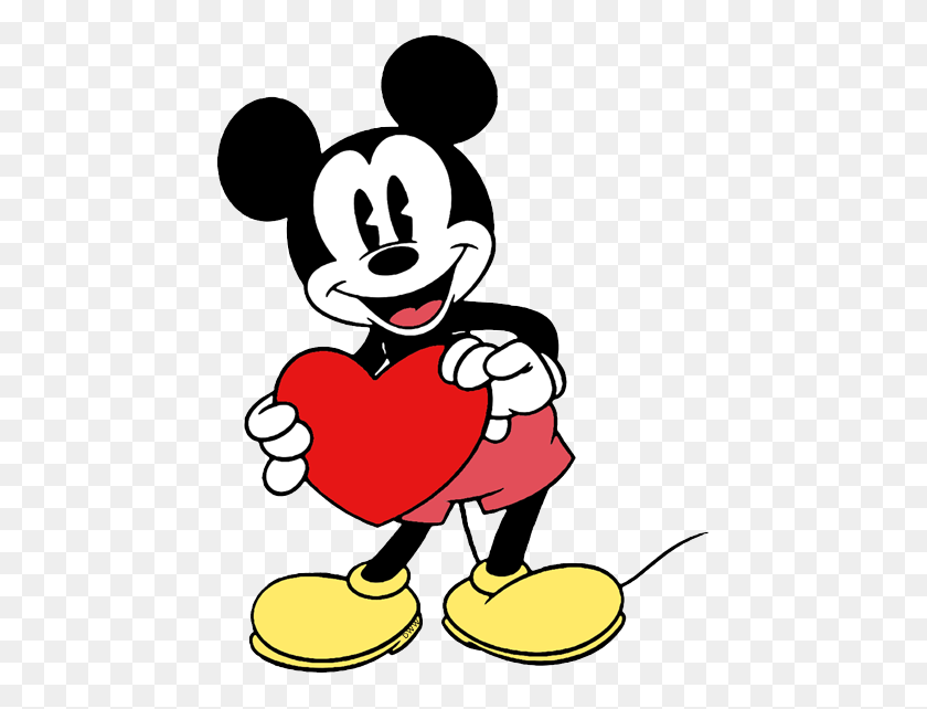 453x582 Disney Valentine's Day Clip Art Disney Clip Art Galore - Valentine Clipart Black And White