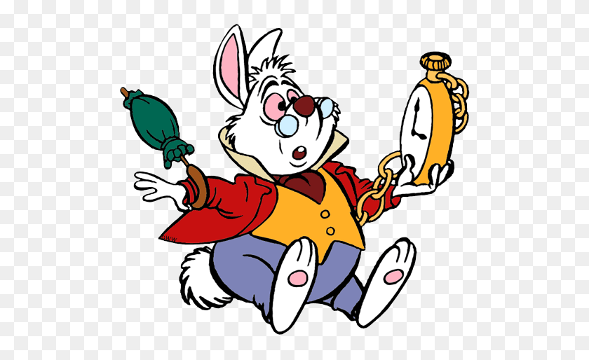 509x454 Дисней Белый Кролик Алиса В Стране Чудес Shoplook - Белый Кролик Png