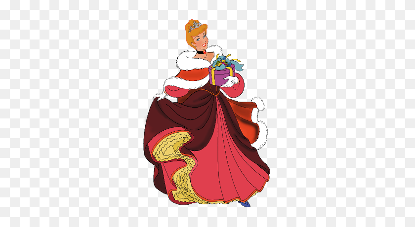 400x400 Disney Xmas Princesses - Fairy Godmother Clipart