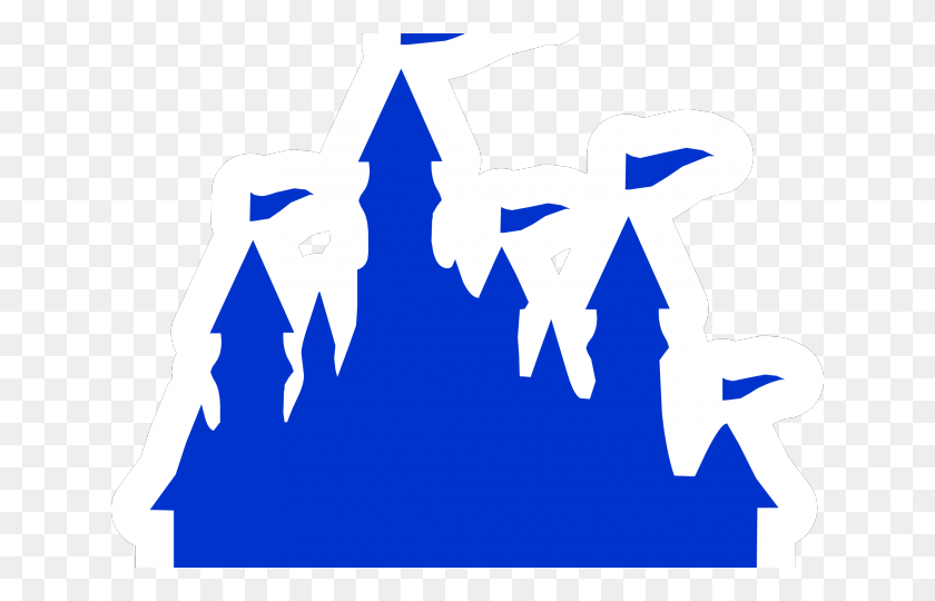640x480 Disneyland Clipart Blue Castle - Castillo De Disneyland Clipart